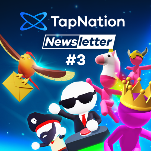 TapNation Newsletter Banner with colorful game icons TapNation Newsletter Banner with colorful game icons