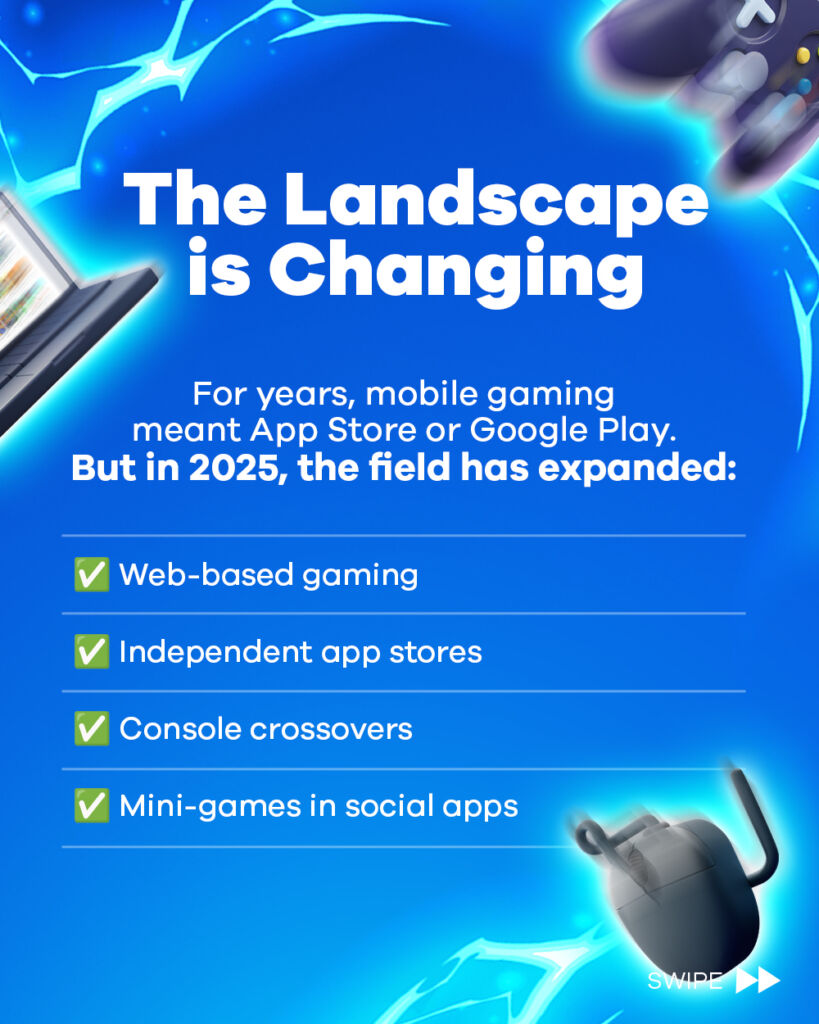The landscape in mobile gamins is changing