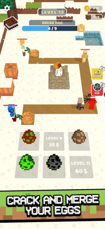 Craft & Merge - Egg Hero Games Level 13